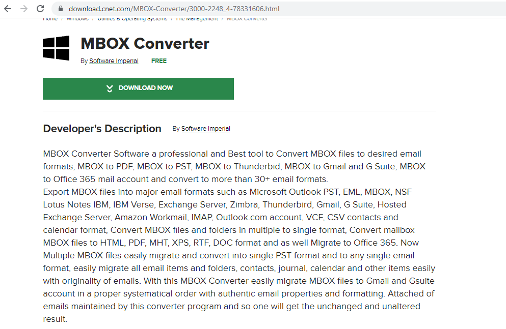 download.cnet.mbox-convert-to-pst